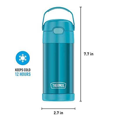 THERMOS FUNTAINER 12 Ounce Stainless Steel Vacuum Insulated Kids Straw  Bottle, Princess & FUNTAINER 12 Ounce Stainless Steel Vacuum Insulated Kids