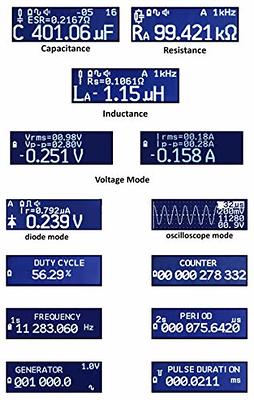 Digital Multimeter LCR-Reader-MPA: LCR-, ESR-, Voltage/Current-,  Frequency-, Meter, Diode/LED Tester, Oscilloscope (Black) - Yahoo Shopping