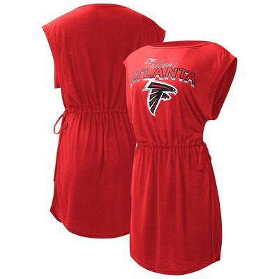 Women's G-III 4Her by Carl Banks Heather Gray Atlanta Falcons Heart Graphic Fitted T-Shirt Size: Medium