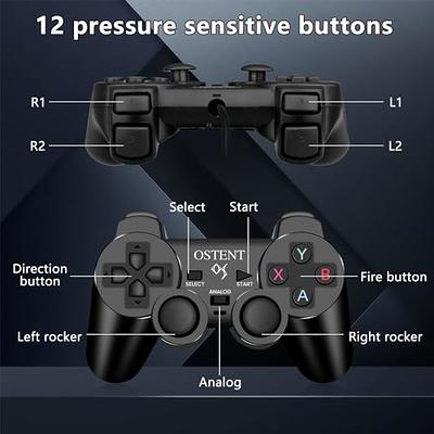 OSTENT Wired Analog Controller Gamepad Joystick Joypad for Sony Playstation PS2  PS1 PS One PSX Console Dual Shock Vibration Video Games - Yahoo Shopping