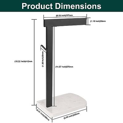 NearMoon T-Shape Hand Towel Holder-Bathroom Rack-Stand with Matte Black