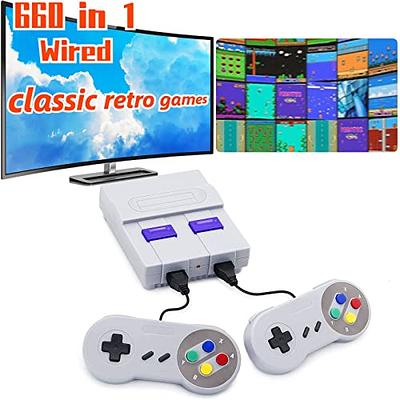 Super Retro Game Console Classic Mini HDMI System with Built in 821 Old School Video Games, Super Classic System, Plug and Play