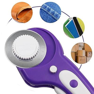 70MM Mini Electric Rotary Cutter for Fabric, Electric Rotary Fabric Cutter,Rotary  Blade Fabric Cutting Machine Cloth Cutting Machine, Octagonal Knife Rotary  Scissors For Multi Layer Leather Wool 
