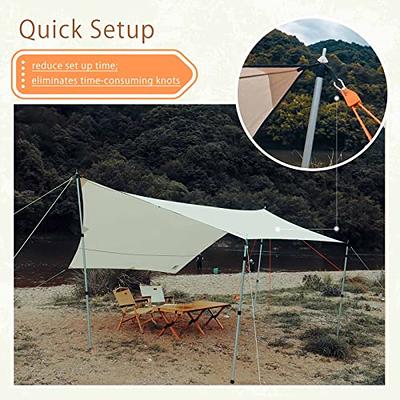 Hikeman Camping Rope with Ratchet Pulley,Quick Setup Outdoor Guy