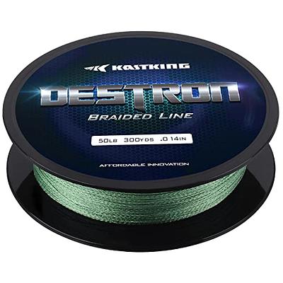 KastKing Destron Braided Fishing Line,Hi-vis Yellow,20lbs,150 yds