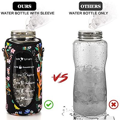 2L Gallon Motivational Water Bottle With Straw Leakproof BPA Free Gym  Outdoor Sports Water Drinking Jug With Time Marker