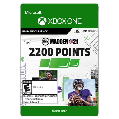 Buy Madden NFL 20: 2200 Madden Ultimate Team Points