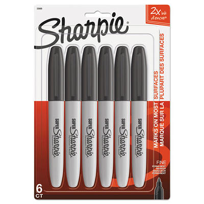 Peel-Off China Markers, Black, 2-Count (2173PP)