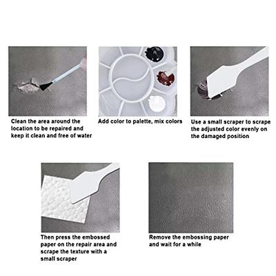 Cream leather repair Kit, car seat vinyl repair Kit, sofa, coats, holes,  scrapers, cracks, liquid leather