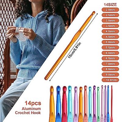 Aeelike Crochet Kit with Yarn, Beginners Crochet Kit for Adult Kids Include  Rubber Soft Grip Crochet Hooks,Knitting Supplies DIY Tools for Crochet