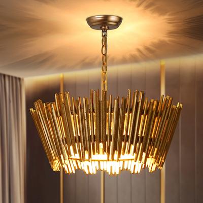 Light Drum Wood Ceiling Lights