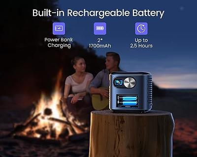 Android Smart DLP Mini Projector,4K LED 1080P WiFi Bluetooth Pocket  Projector HD Home Theater Movie Family Cinema, Support  WiFi/HDMI/Bluetooth/USB/TF