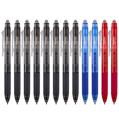 Erasable Gel Pens, 15 Pack Black Retractable Erasable Pens Clicker