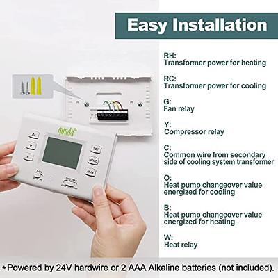 Suuwer Non-Programmable Thermostats for Home 1 Heat/1 Cool