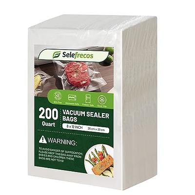 Wevac Vacuum Sealer Bags 100 Gallon 11x16 inch for Food Saver, Seal A Meal, Weston. Commercial Grade, BPA Free, Heavy Duty