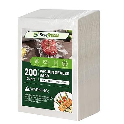 Wevac Vacuum Sealer Bags 100 Gallon 11x16 Inch for Food Saver, Seal a Meal,  Weston. Commercial Grade, BPA Free, Heavy Duty