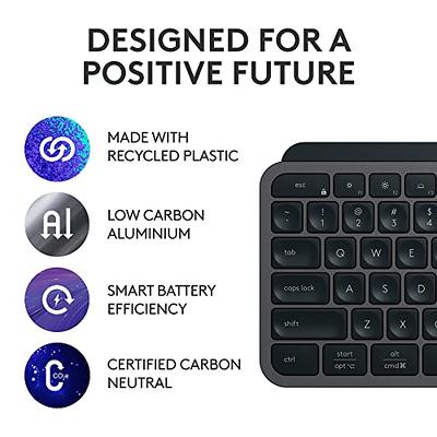 Logitech MX Keys S Wireless Keyboard, Low Profile, Quiet Typing,  Backlighting, Bluetooth, USB C Rechargeable for Windows PC, Linux, Chrome,  Mac - Graphite - With Free Adobe Creative Cloud Subscription - Yahoo  Shopping