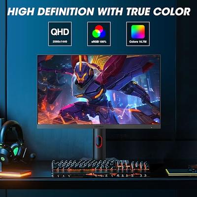 KOORUI 27 165 Hz 1ms Gaming Monitor, QHD (2560*1440P), DCI-P3 90% Color  Gamut, Adaptive Sync, HDMI, DisplayPort, Black 