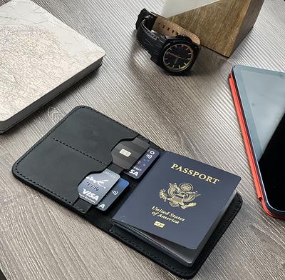 Personalized Passport Holder, Leather Passport Cover,Custom Travel