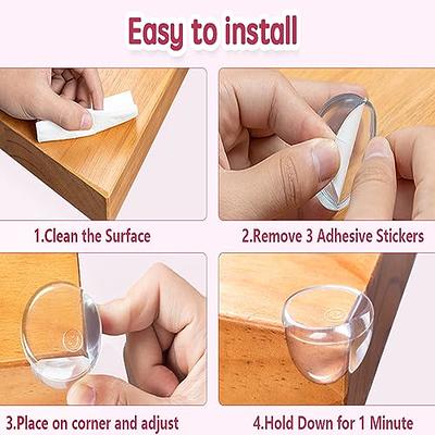 (8-Pack) Baby Corner Protector, Child Safety Table Protectors with  Double-Sided Tape for Furniture Sharp Corners, Edge Guard Cushion