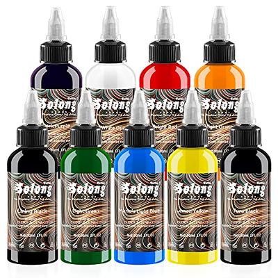 9PCS Tattoo Ink Color Set, 1oz (30ml) Tattoo Supply USA Pigment Kit Solong Tattoo  Ink Set TI302S-30-9 - Yahoo Shopping