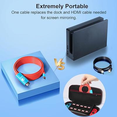 Switch Dock for Nintendo Switch OLED, 3 in 1 Switch TV Adapter with 4K 60Hz  HDMI, USB 2.0 Port, Type C 30W Charger, Portable Switch Docking Station