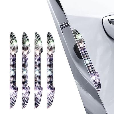 8pcs Rhinestone Car Door Handle Stickers , Bling Exterior Car Accessories,  Universal Crystal Glitter Door Handle Protector Car Stickers And Decals For