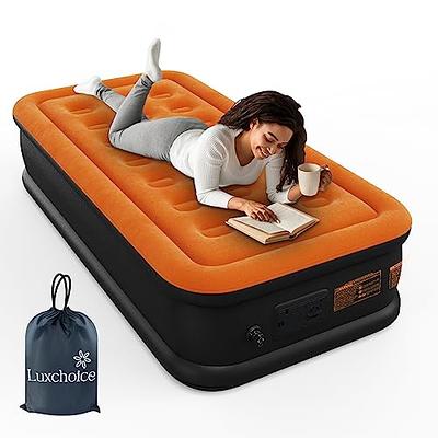 Simmons Rest Aire 17 Twin Air Mattress with Built-in Pump White/Blue