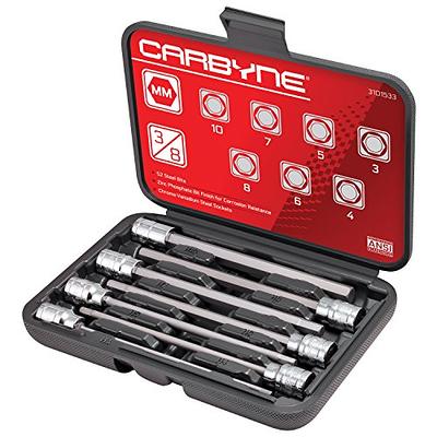 1/2 Drive 8 Piece Long SAE, Hex Socket Set, 1/4 - 3/4 – Dynamic