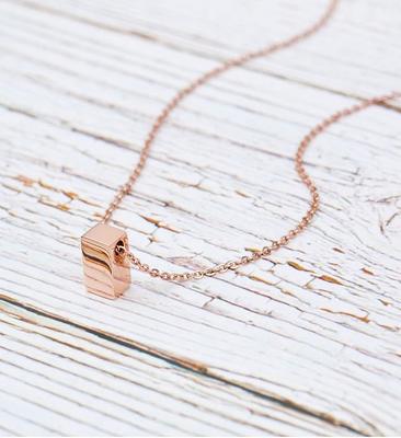 Anavia Happy Birthday Gifts Stainless Steel Fashion Necklace Birthday Card Jewelry Gift for Her, Birthday Gift for Friend-[Rose Gold Infinity Double