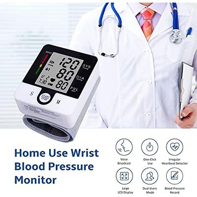 Blood Pressure Monitor Automatic Wrist Blood Pressure Monitors for Home Use  BP Machine Cuff Digital Large LCD Display 2X99 Readings with Carrying Case  - Yahoo Shopping