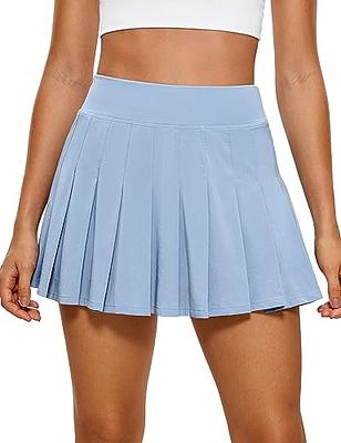 CRZ YOGA Women's Lightweight High Waisted Tennis Skirts A Line Athletic  Workout Running Sports Golf Skorts with Pockets Black XX-Small - Yahoo  Shopping