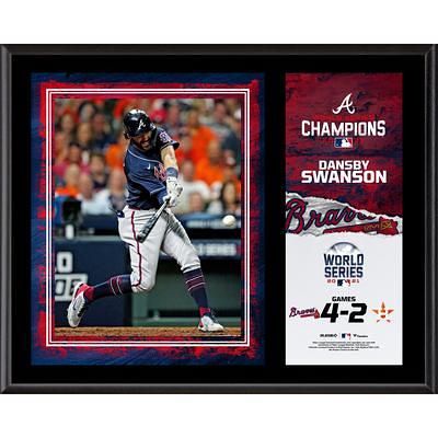 Fanatics Authentic Jorge Soler Atlanta Braves 2021 MLB World Series MVP Framed 16'' x 20'' Scores Collage with A Piece of Game-Used Baseball 