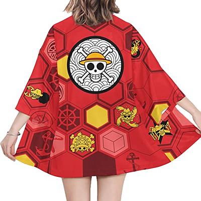 One Piece Luffy Costume - Red Kimono Luffy Cosplay