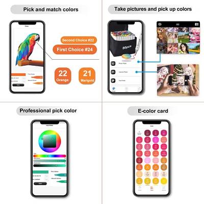 Brled 120 Colors Alcohol Markers, Free APP for Coloring, Dual Tips Markers  for Artists, Art Markers Drawing Markers for Adult and Kids Coloring, Great  Gift Idea. 