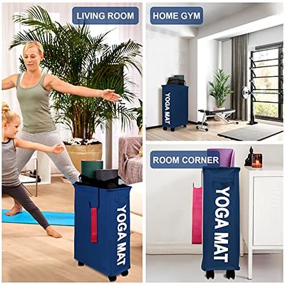 yoga-mat-storage-basket  Workout room home, Home yoga room, Yoga