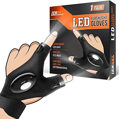 Gifts for Men LED Flashlight Gloves: Cool Gadgets for Men Unique Christmas  Stock