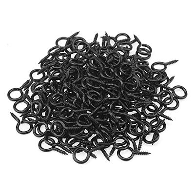 Hillman 0.55-in Black Steel Screw Eye Hook (16-Pack)