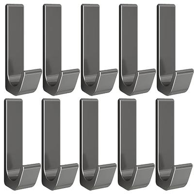 Small Adhesive Hooks Heavy Duty 10 Pcs Adhesive Wall Hooks for Hanging  Stainless Grey Towel Hooks for Bathrooms Adhesive 22lb Door Hooks for  Hanging Towels Loofah Key Hat - Yahoo Shopping