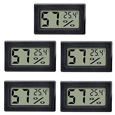 DOQAUS Digital LCD Hygrometer Thermometer, Indoor Thermometer Humidity  Gauge, Humidity Meter for Home,Bedroom,Office,Greenhouse,White 