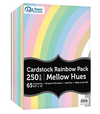 Rainbow Multi-Color Card Stock 8.5 x 11