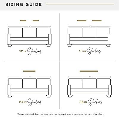 luium 9 Inch Acrylic Floating Shelf No Drill Adhesive Wall Shelf