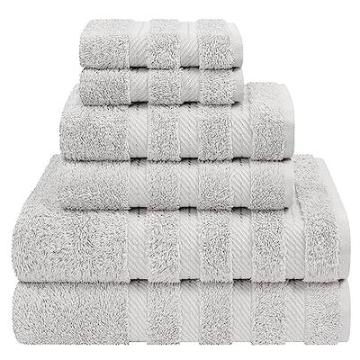 American Soft Linen 100% Turkish Cotton 6 Piece Towel Set - Brown