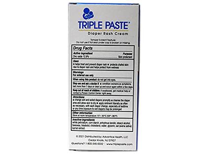 Triple Paste Diaper Rash Cream Hypoallergenic Medicated Ointment