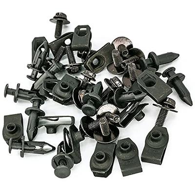 50pcs Fender Push Bumper Clips 8mm Retainer Screw Rivet For Nissan 350Z  Infiniti