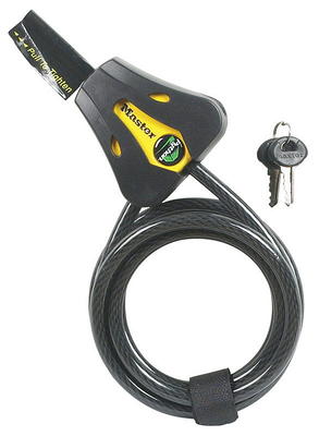 Master Lock 8417D Python Keyed Cable Lock, 6 ft. (1.8 m.) Long x 3/16 in.  (5 mm.) Diameter, Black 