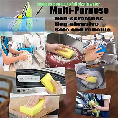 12Pack Large Cellulose Sponges, Compressed Cellulose Kitchen Sponges, Dish  Washing Sponge, Household Cleaning Sponges, Durable Kitchen Sponges