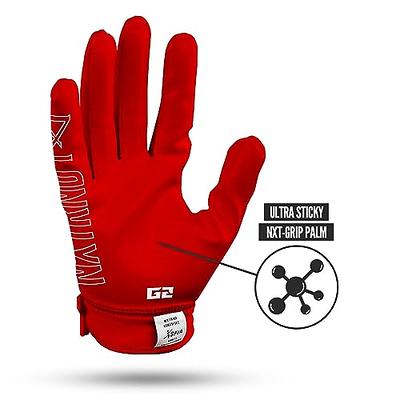 HANDLANDY Mens Football Gloves, Sticky Wide Receiver Gloves for Adult &  Youth