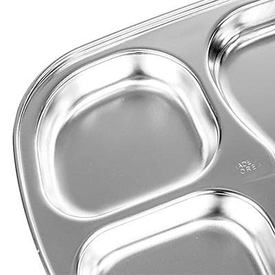  Made In USA Large 3 Compartment Plates, Pack Of 4