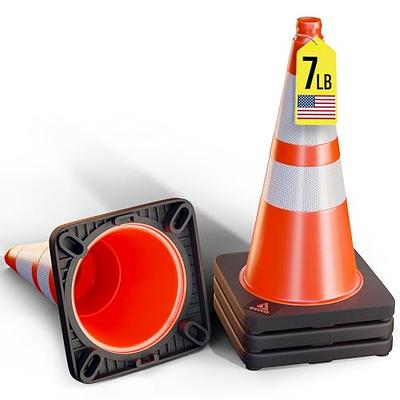 VEVOR Safety Cones, 12 x 28 Traffic Cones, PVC Orange